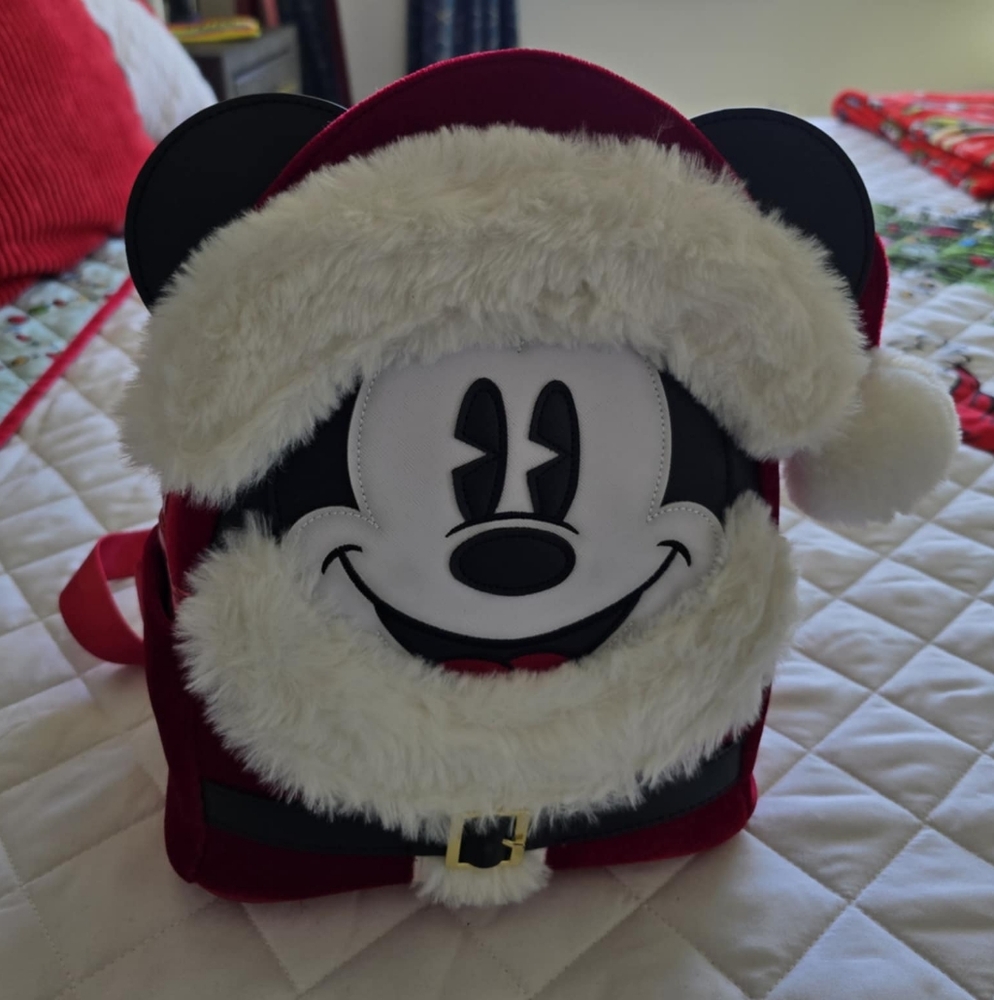 Santa Mickey Mouse Loungefly Backpack